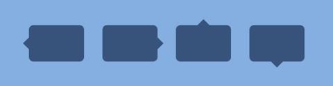 Bubble shapes using css border property