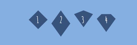 Diamond shapes using css border property