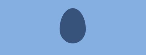 Egg shape with border using css border property