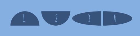 Half-ellipse shape using css border-radius property
