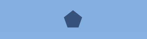 Pentagon shape using css border property