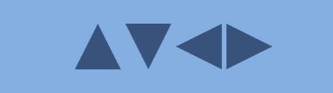 Triangle shape using css border property