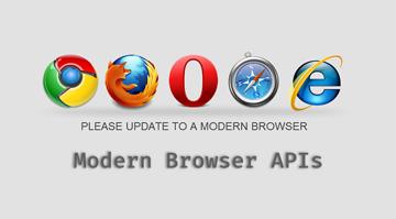 Modern Browser APIs - Part 1
